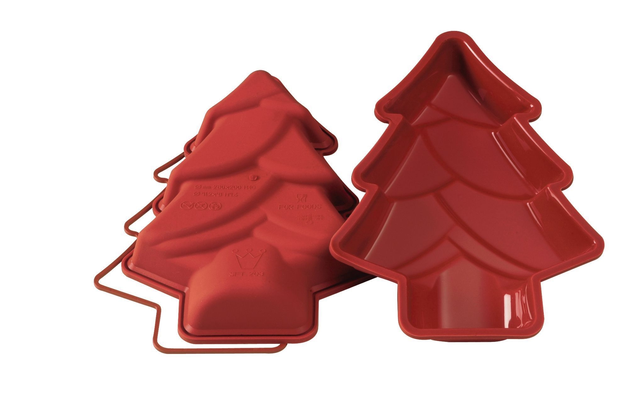Silikomart Uniflex Alimentary Silicone Pine Tree Mold, 11.02 inch Diameter x 7.87 inch Height Cavity