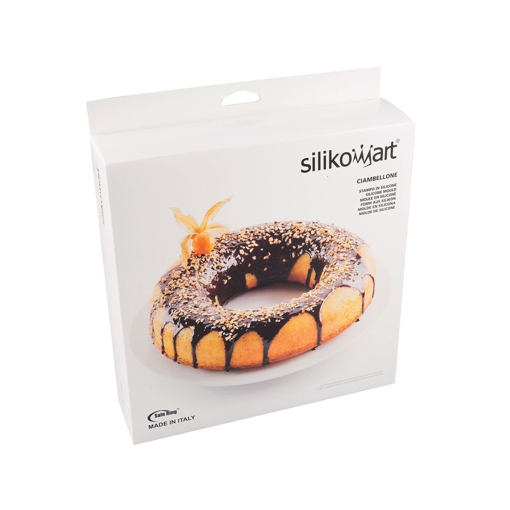 Silikomart Silicone Savarin Round Baking Mold, 240 Millimeter Dia x 55 Millimeter Height