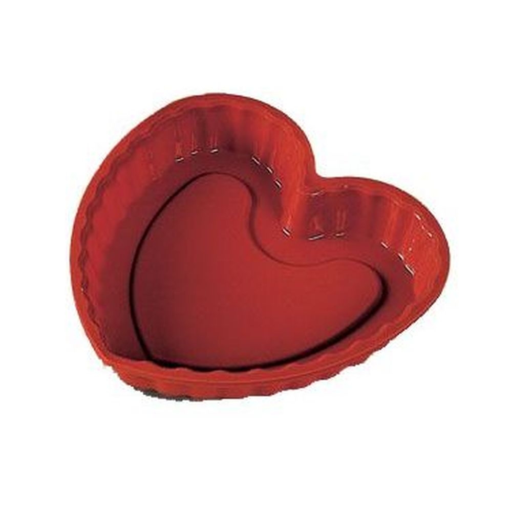Silikomart Uniflex Silicone Heart Pastry Mold, 8 5/8 x 8 1/2 x 1 1/4 inch