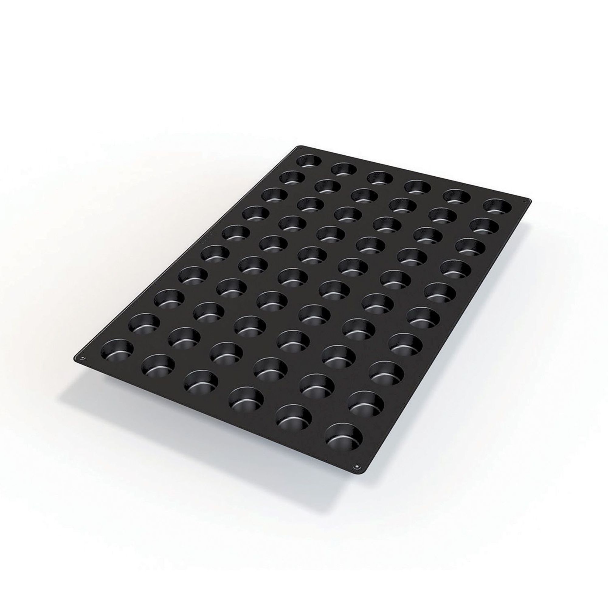 Silikomart Black Silicone 60 Cavities Mignon Muffin Mold, 24 x 16 x 1.7 inch
