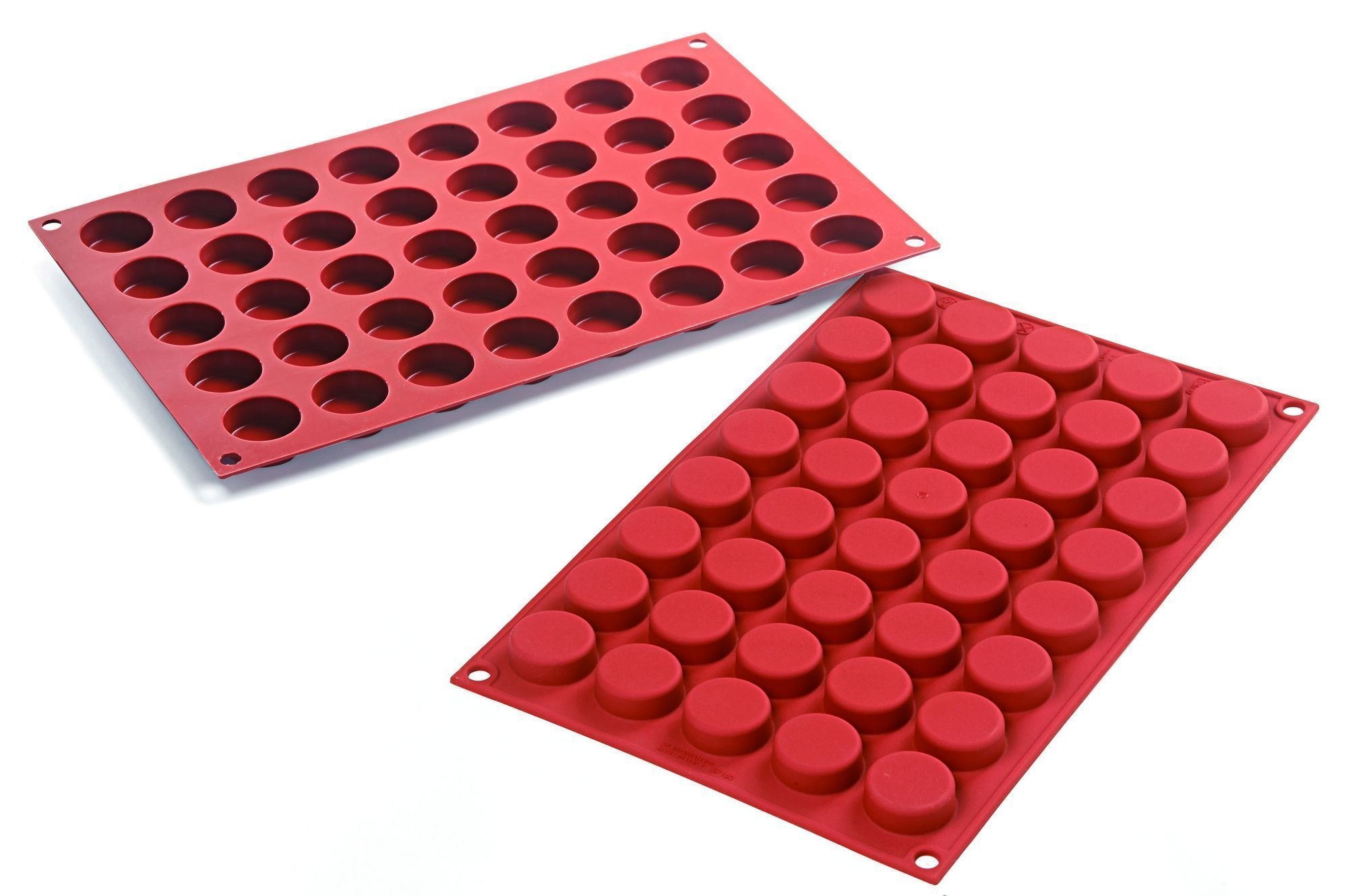 Silikomart Siliconflex Alimentary Silicone 40 Cavities Pastille Mold, 1.10 X 0.43 Inch Height Cavity