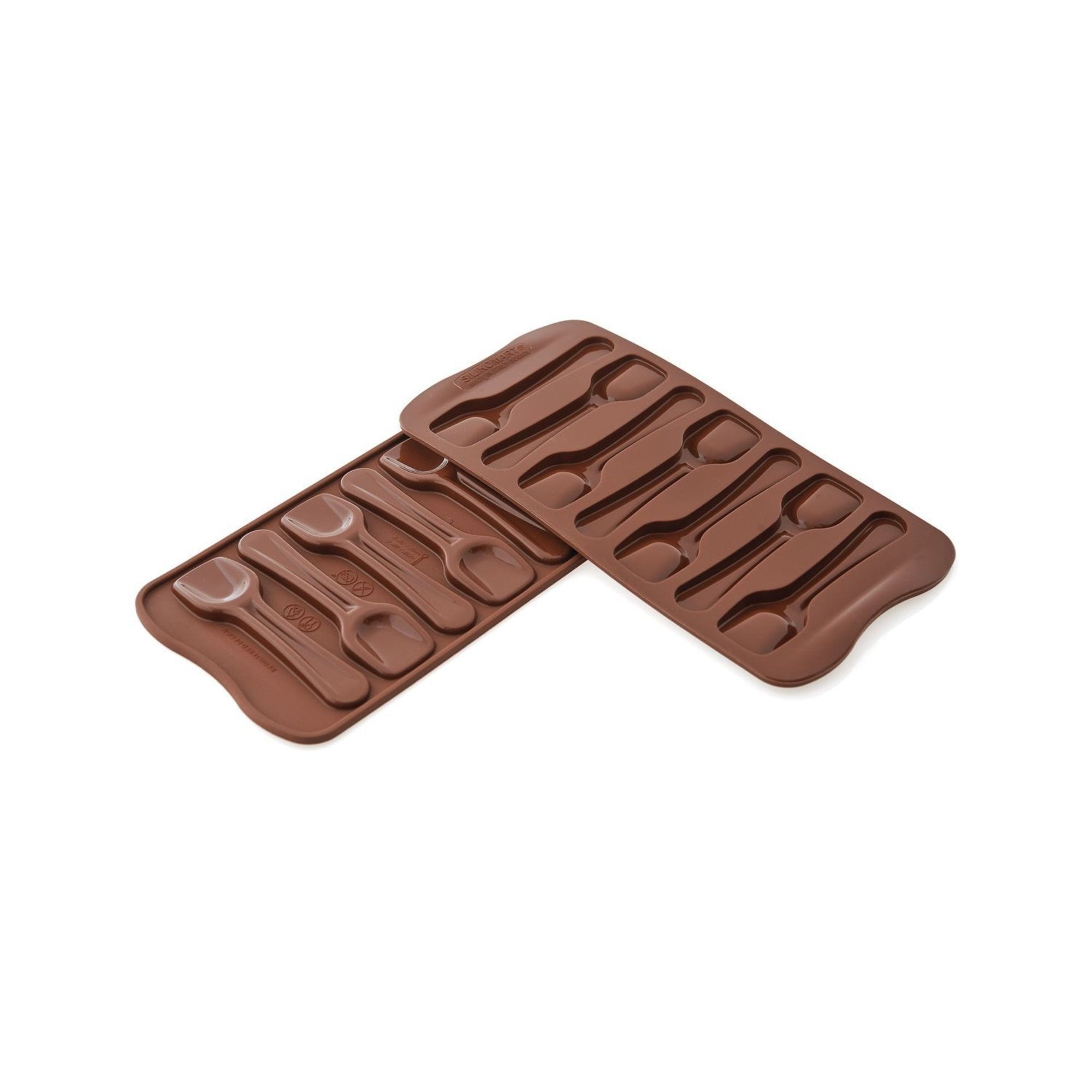 Silikomart EasyChoc Alimentary Silicone 7 Cavities Spoons Mold, 8.50 x 4.33 x 0.75 inch