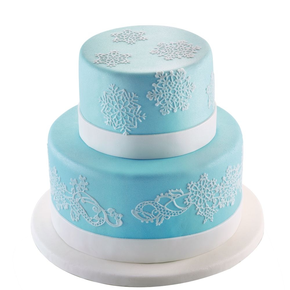 Silikomart Trd18 Snowflakes Silicone Mat, 15.74 x 7.87 x 0.07 inch