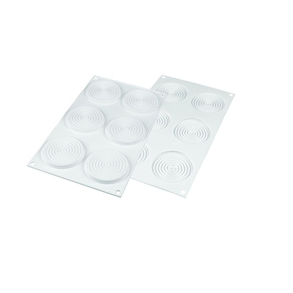 Silikomart Decorative Element Tourbillon 6 Cavities Silicone Mold, 13.1 x 7 x 0.7 inch