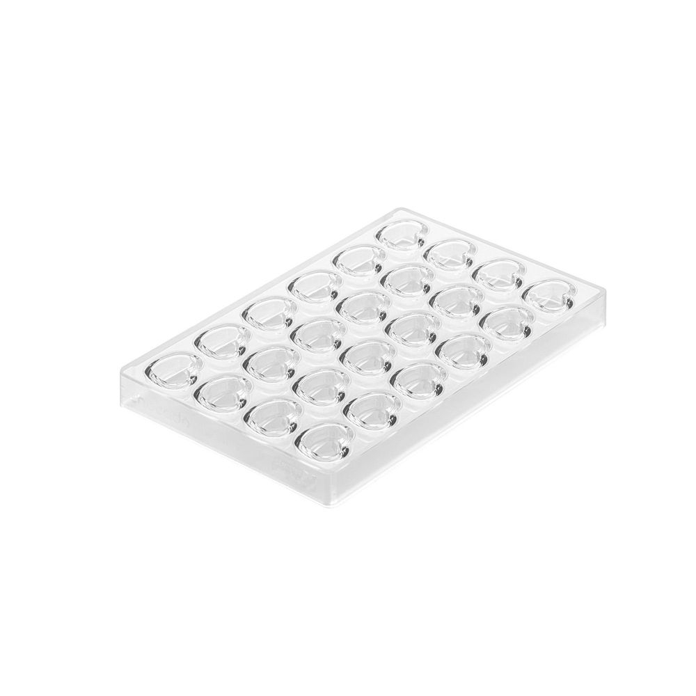 Silikomart Chocado Cuore Kit 24 Cavities Tritan and Silicone Mold Set, 11.6 inch x 3.4 inch x 0.47 inch