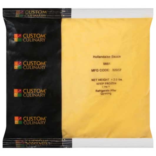 Custom Culinary Ready To Use Hollandaise Sauce Pouch, 2 Pound -- 8 per case