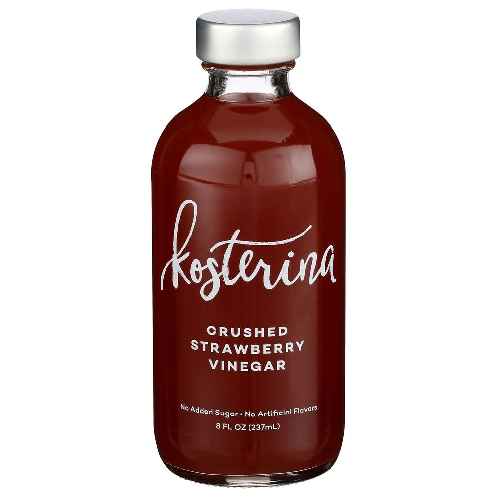 Kosterina Crushed Strawberry Vinegar, 8 Fluid Ounce -- 6 per case