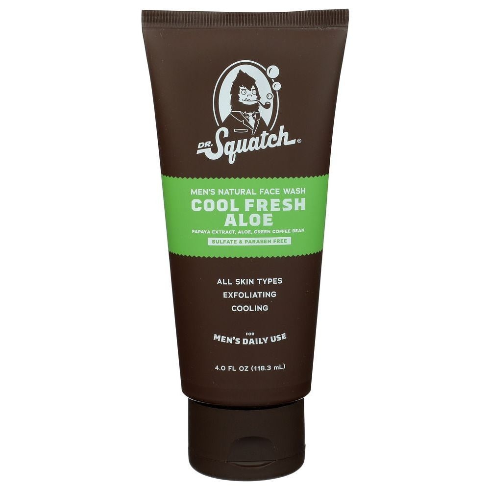 Dr Squatch Cool Fresh Aloe Face Wash, 4 Ounce