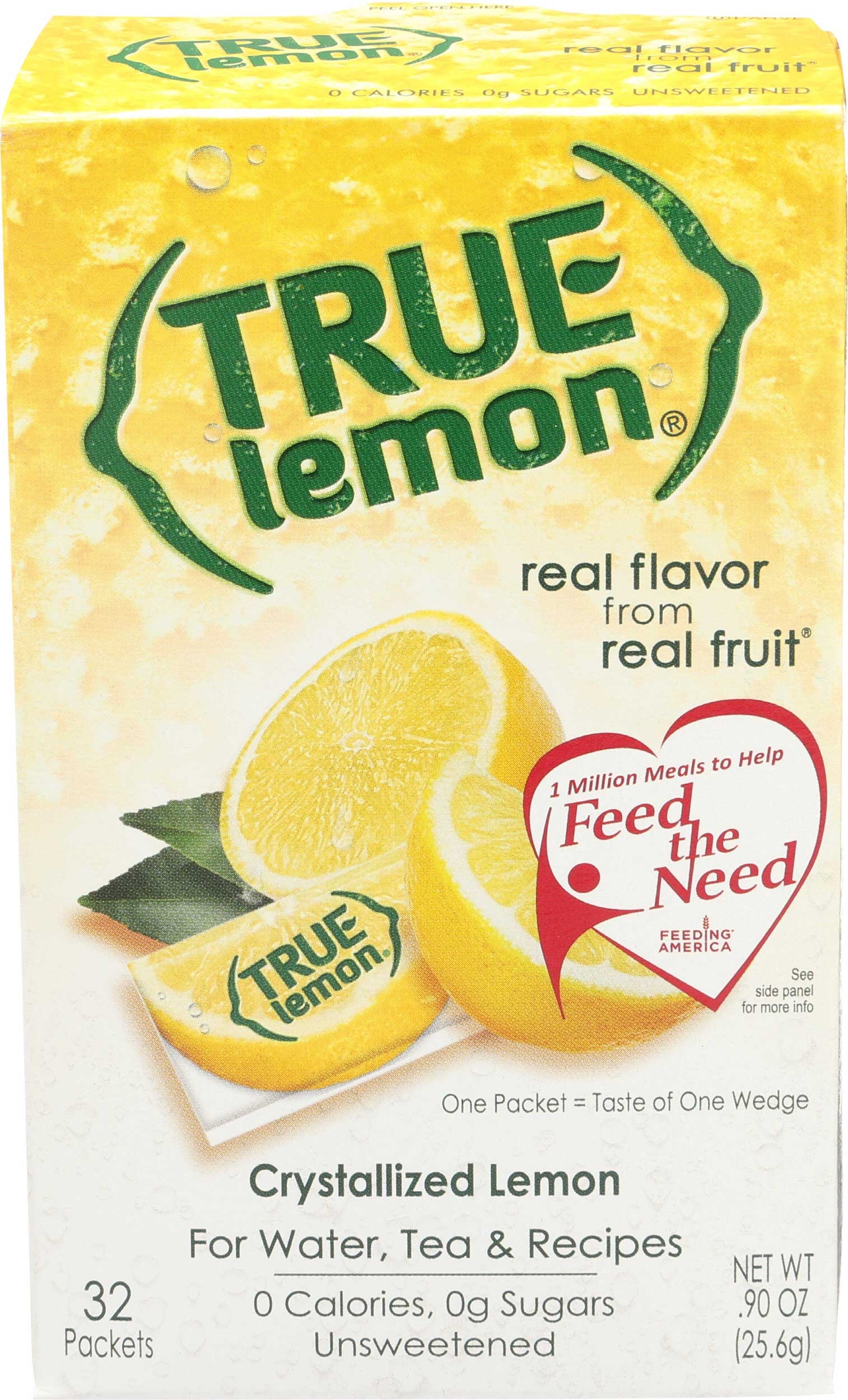 True Lemon Crystallized Lemon for Water, 32 count per pack -- 12 per case
