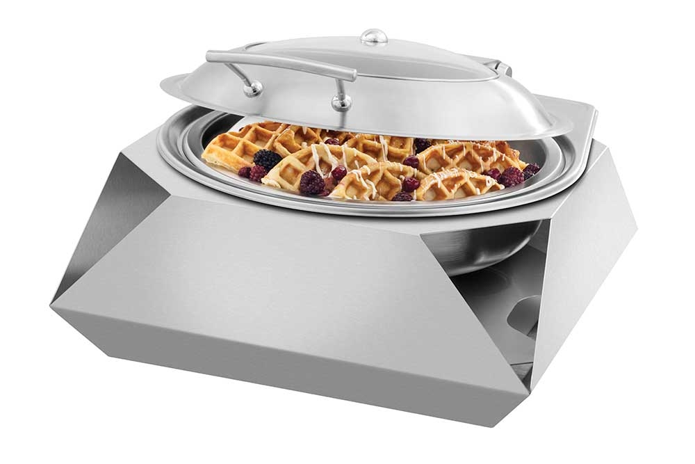Rosseto Round Diamond Multi-Chef Stainless Steel Chafer Frame Only, 19.1 Ã— 19.1 Ã— 7.5 inch