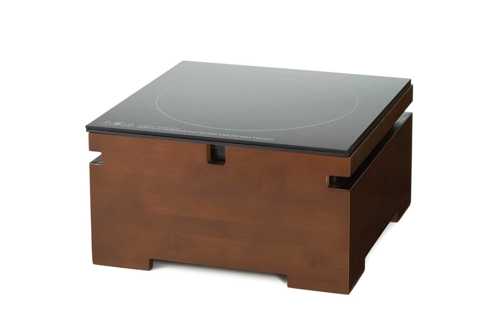 Rosseto Multi Chef 120 Volt 60 Hertz Single Touch Top Induction Heater with Dark Bamboo Base, 11.75 Ã— 11.75 Ã— 6.5 inch