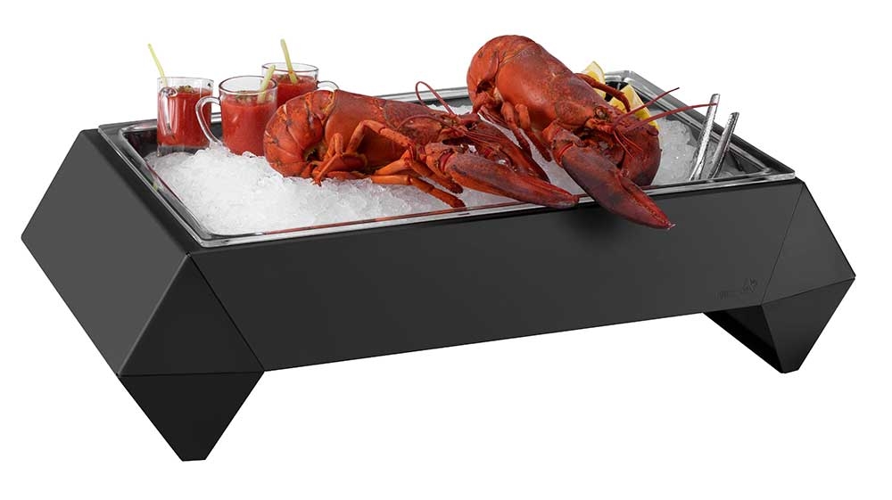 Rosseto Diamond Multi-Chef Black Matte Cooler, 25.5 x 16 x 8 inch