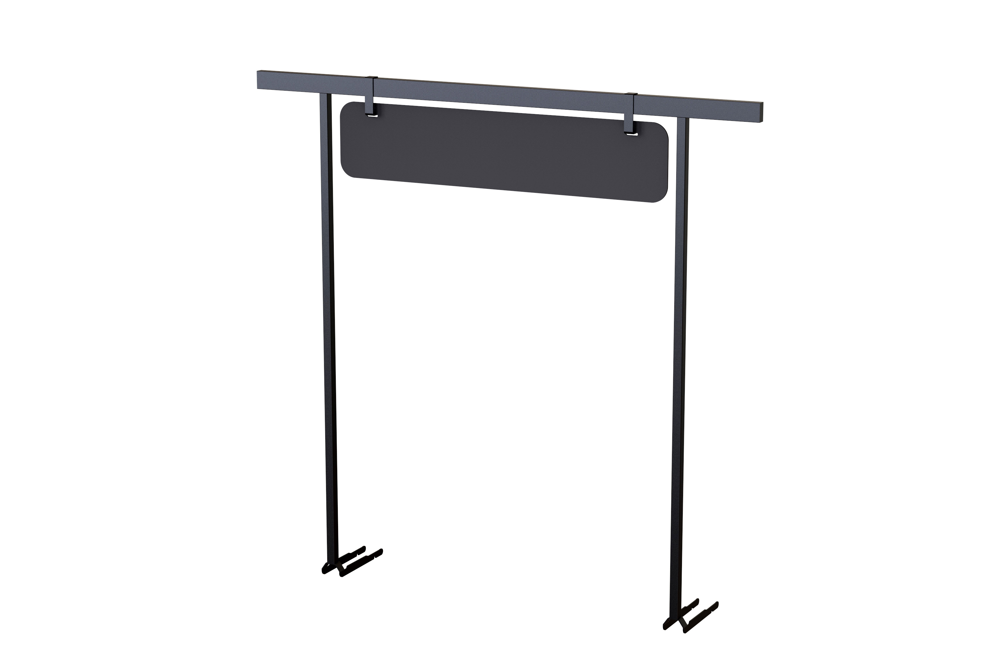 Rosseto Modulite Chalkboard Sign with Black Display Frame Kit, 58.5 Ã— 9.9 Ã— 56.7 inch