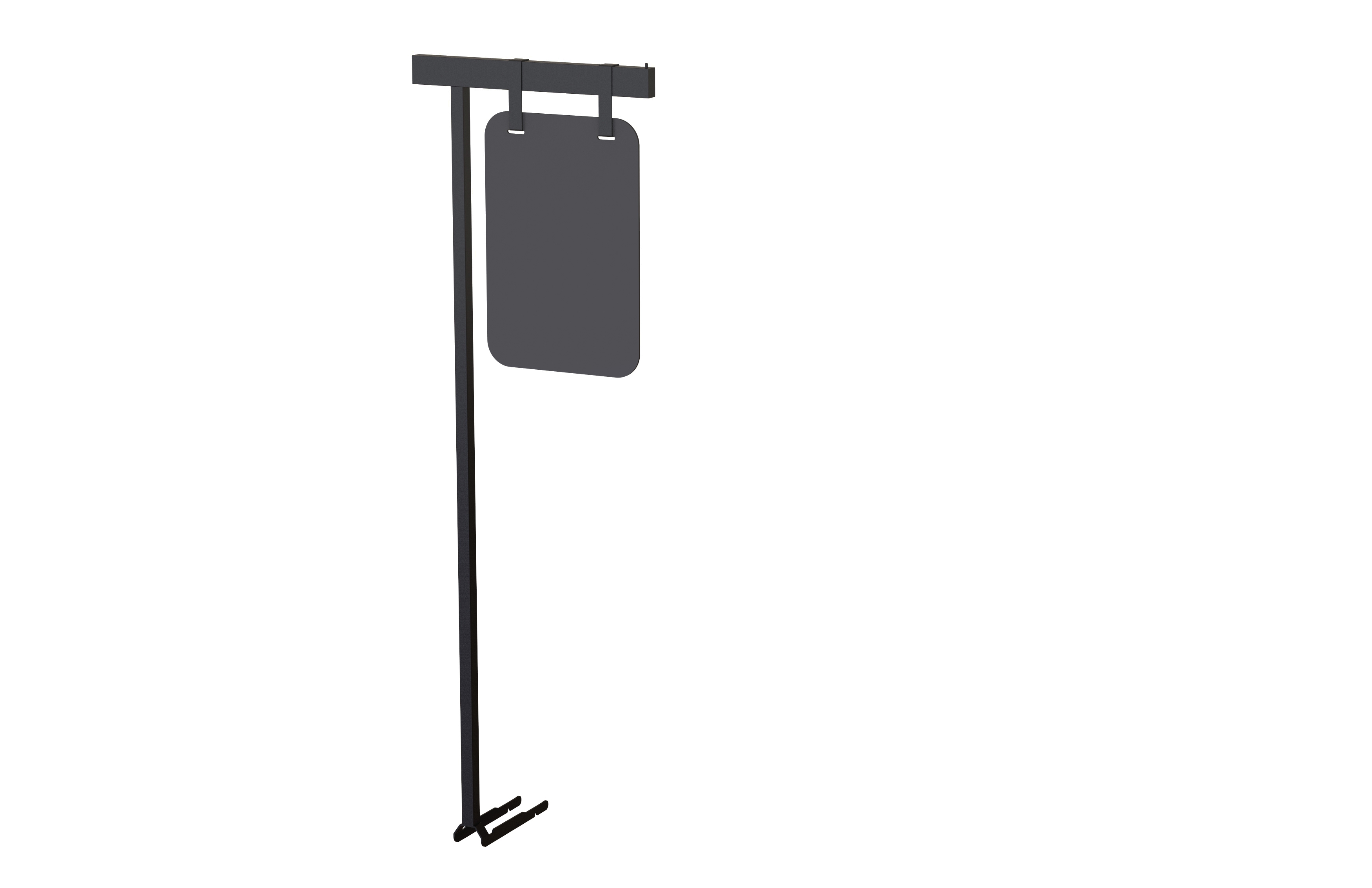 Rosseto Modulite Chalkboard Sign with 4.5 feet Black Display Arm, 10.1 Ã— 2.4 Ã— 56.7 inch