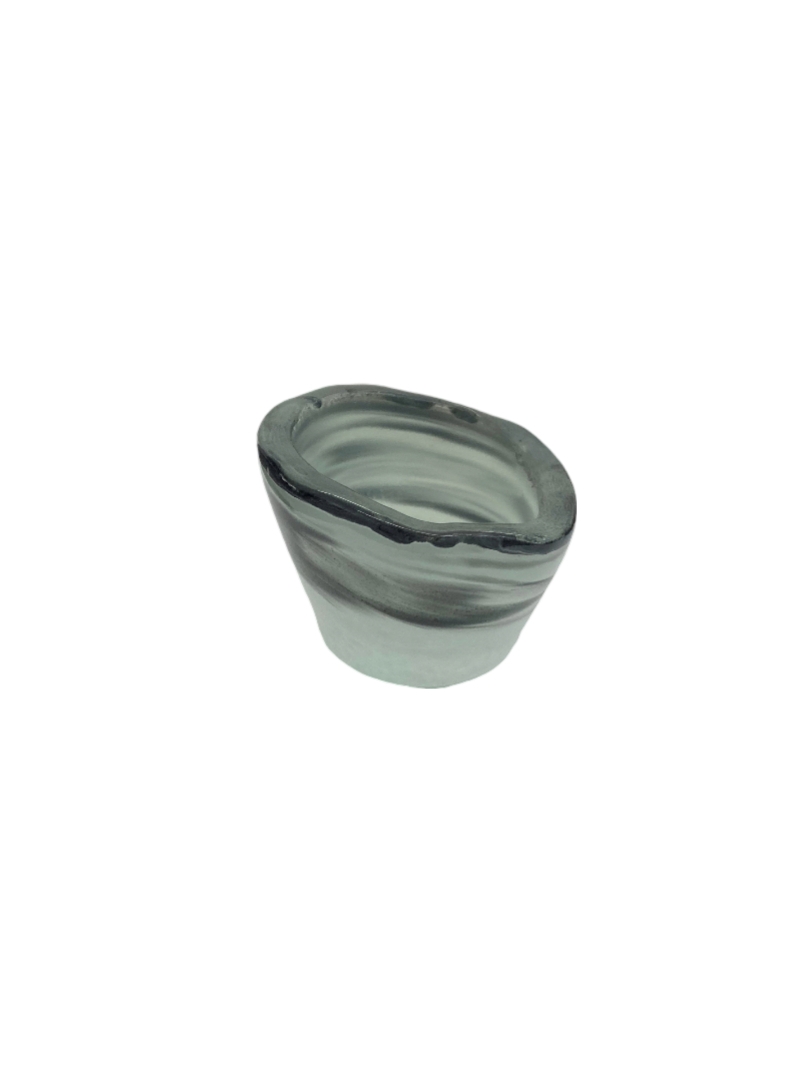 Rosseto Aroma Black and White Mini Round Conical Bowl, set of 12