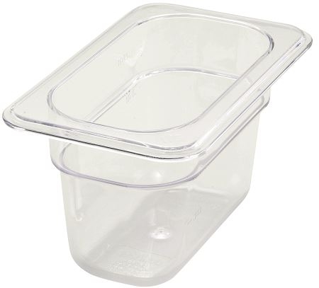 Winco Polyware 1/9-Size Food Pan, 4 inch.