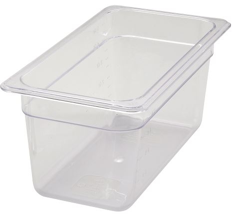 Winco Polyware 1/3-Size Food Pan, 6 inch.