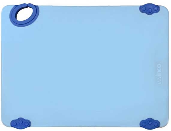 Winco Statik Board Blue Cutting Board with Hook, 12 x 18 x 1/2 inch -- 6 per case