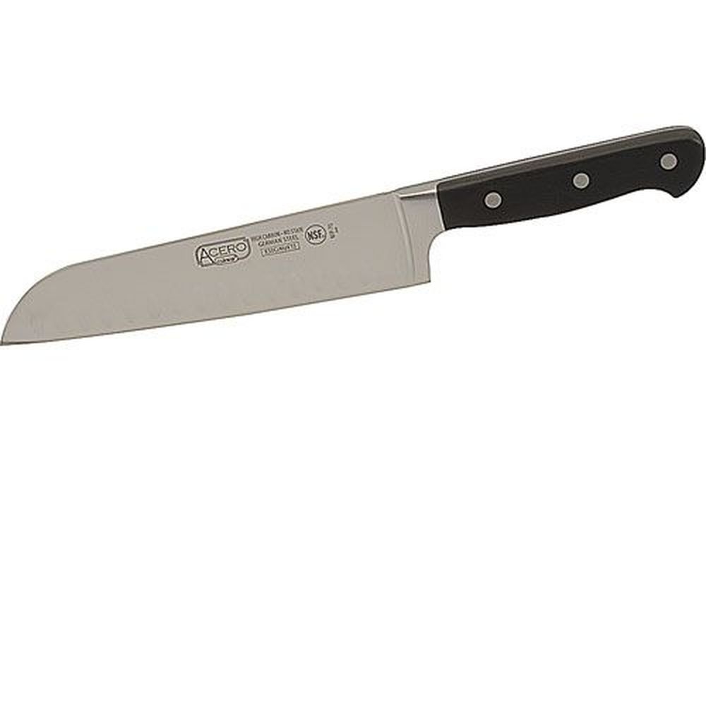 Winco KFP-70 Acero Santoku Knife, 7 inch