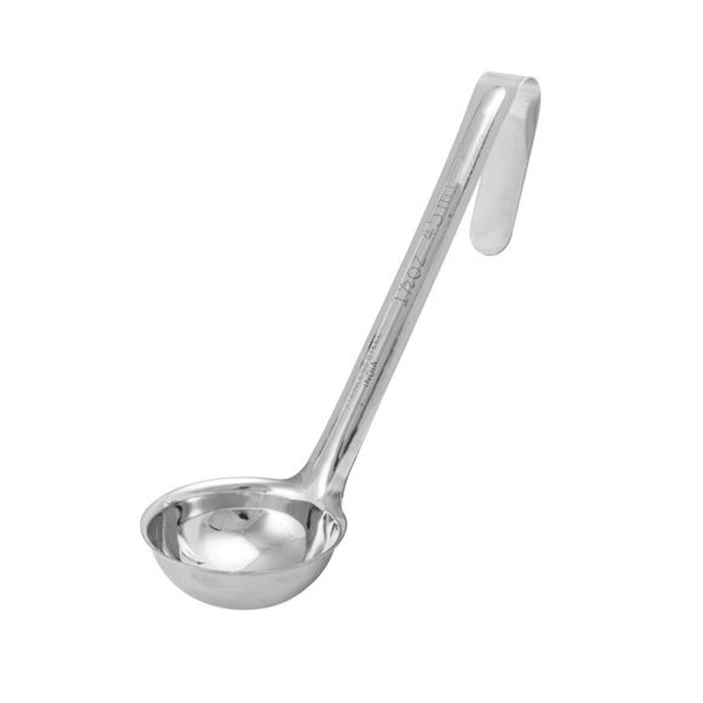Winco LDI-15SH Stainless Steel One Piece Ladle with 6 inch Handle, 1.5 Ounce Capacity