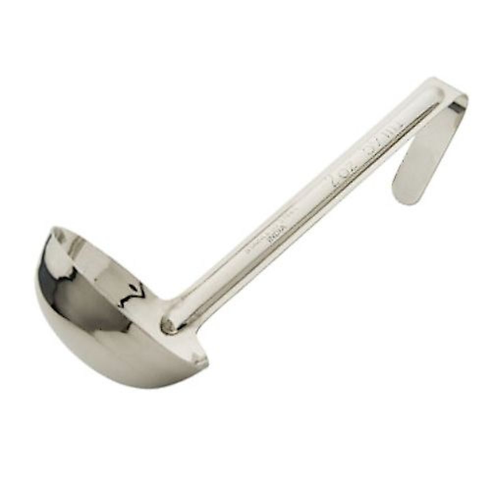 Winco LDI-20SH Stainless Steel One Piece Ladle with 6 inch Handle, 2 Ounce Capacity
