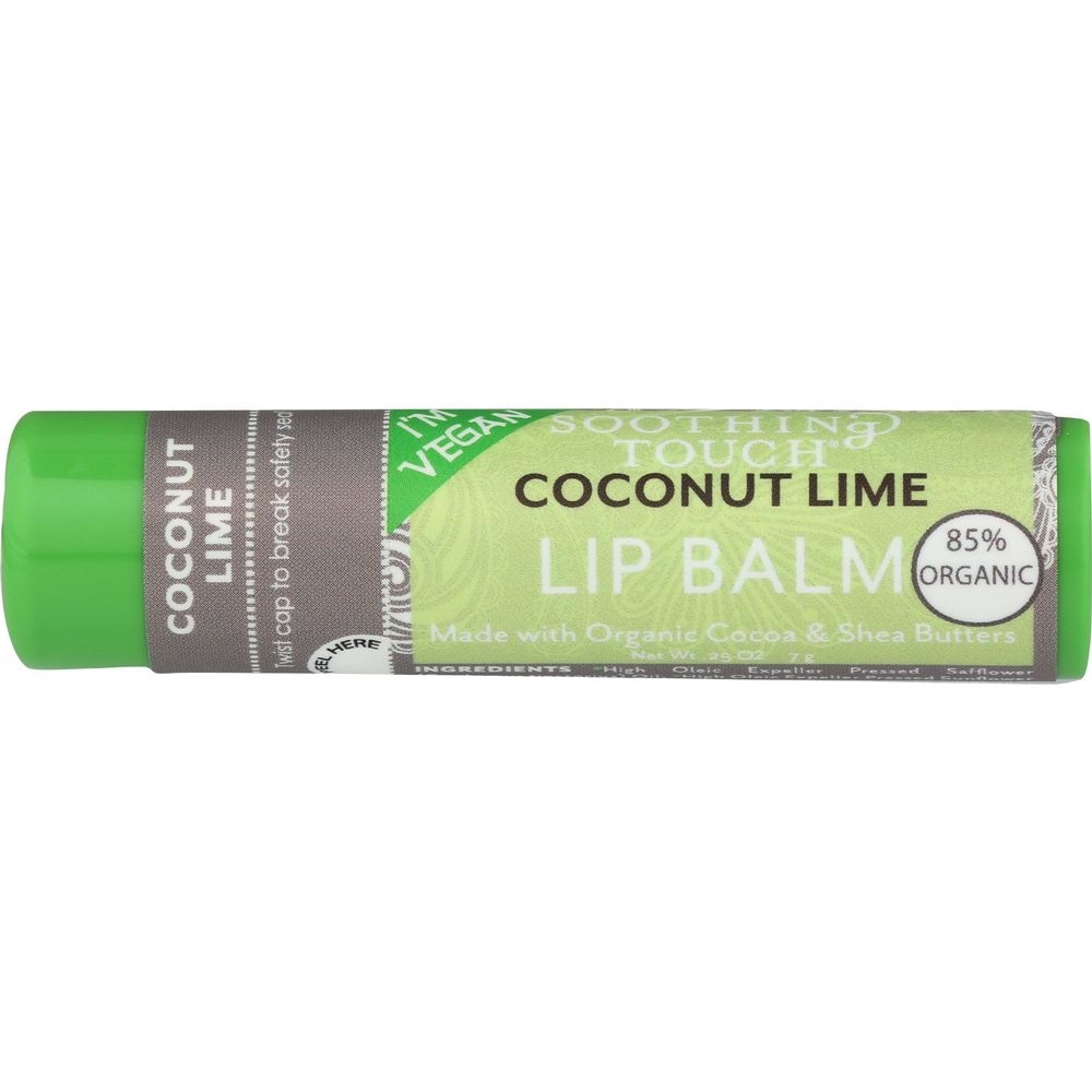 Soothing Touch Coconut Lime Lip Balm, 0.25 Ounce -- 12 per case