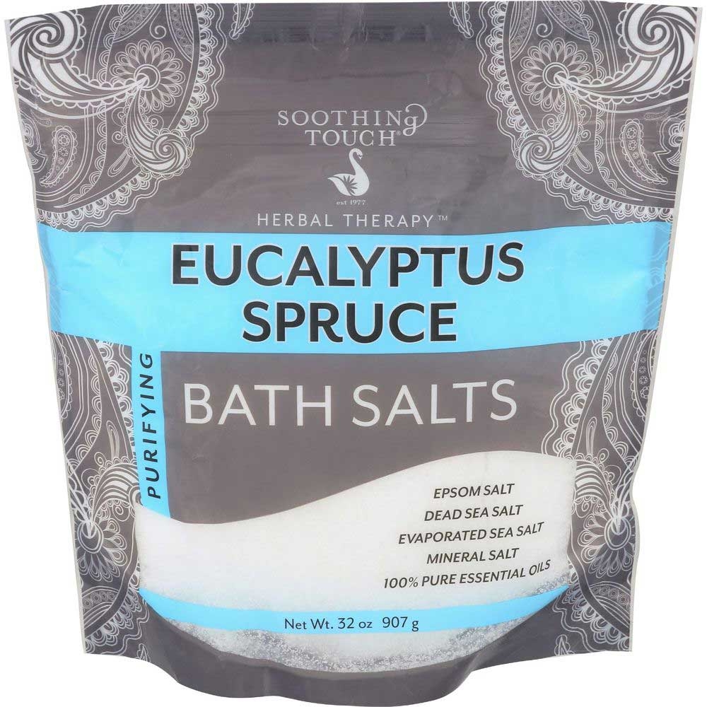 Soothing Touch Eucalyptus Spruce Bath Salt, 32 Ounce