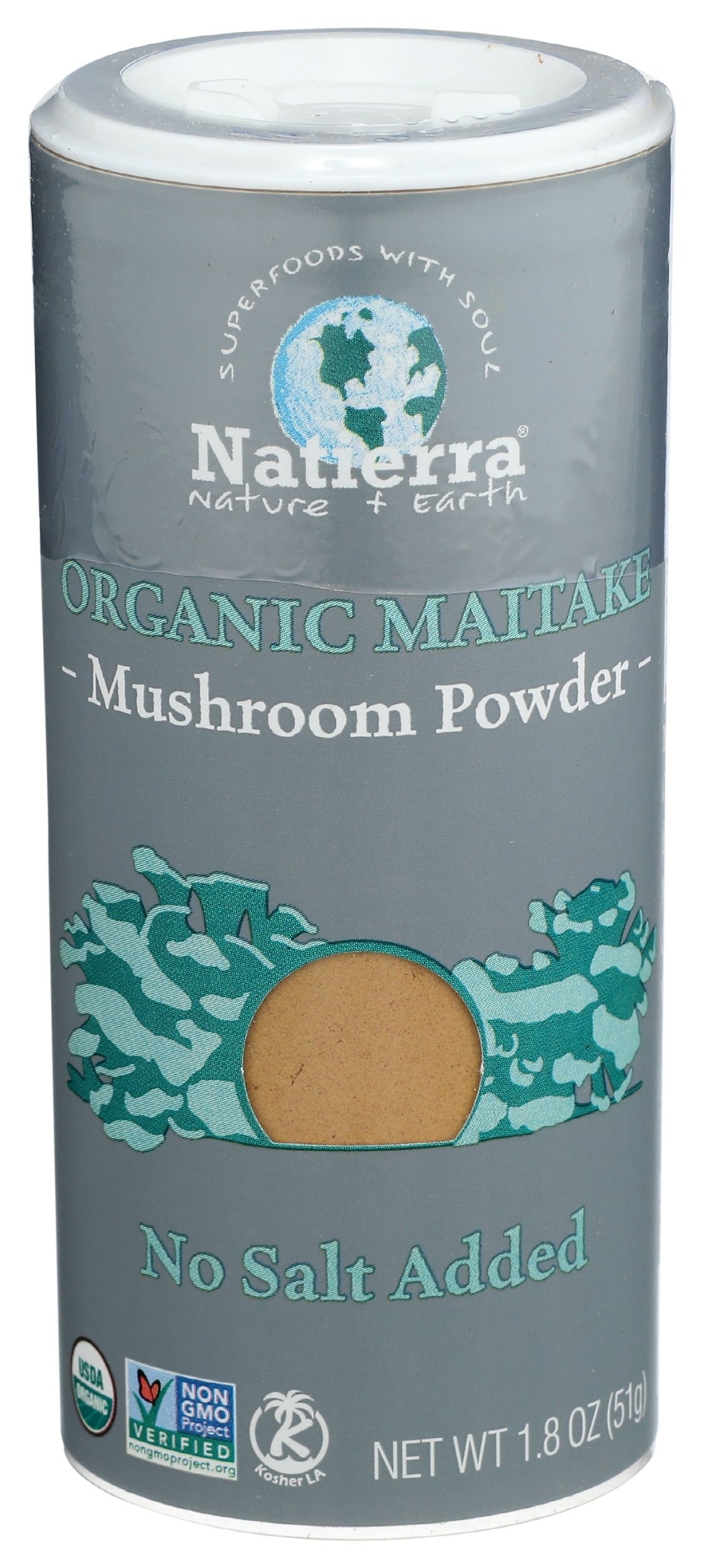 Natierra Organic Maitake Mushroom Powder, 1.8 Ounce -- 6 per case