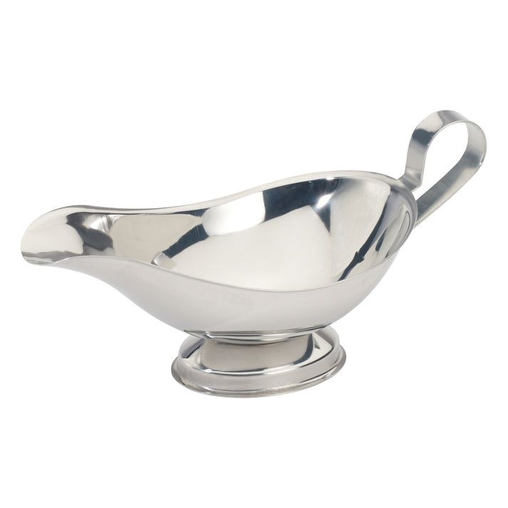 Winco Stainless Steel Gravy Boat, 8 Ounce.