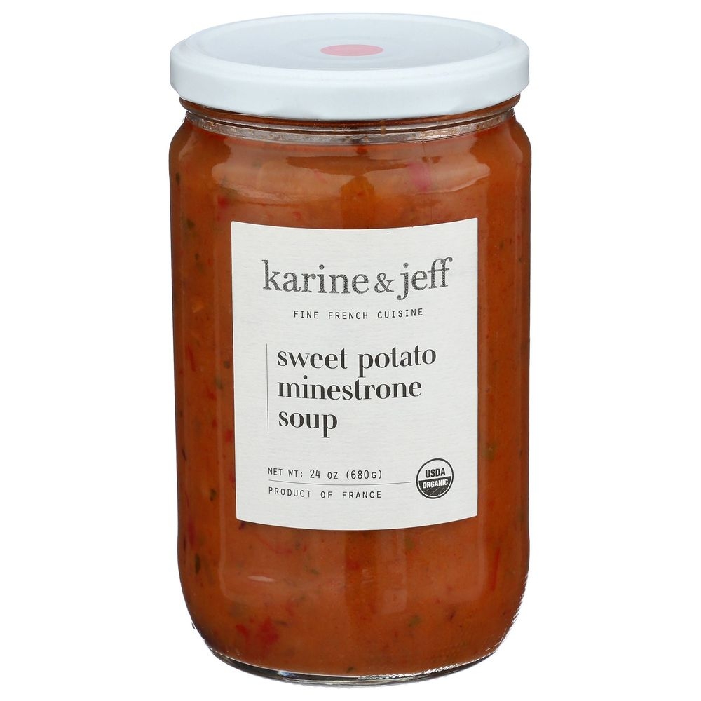 Karine and Jeff Organic Sweet Potato Minestrone Soup, 24 Ounce -- 6 per case