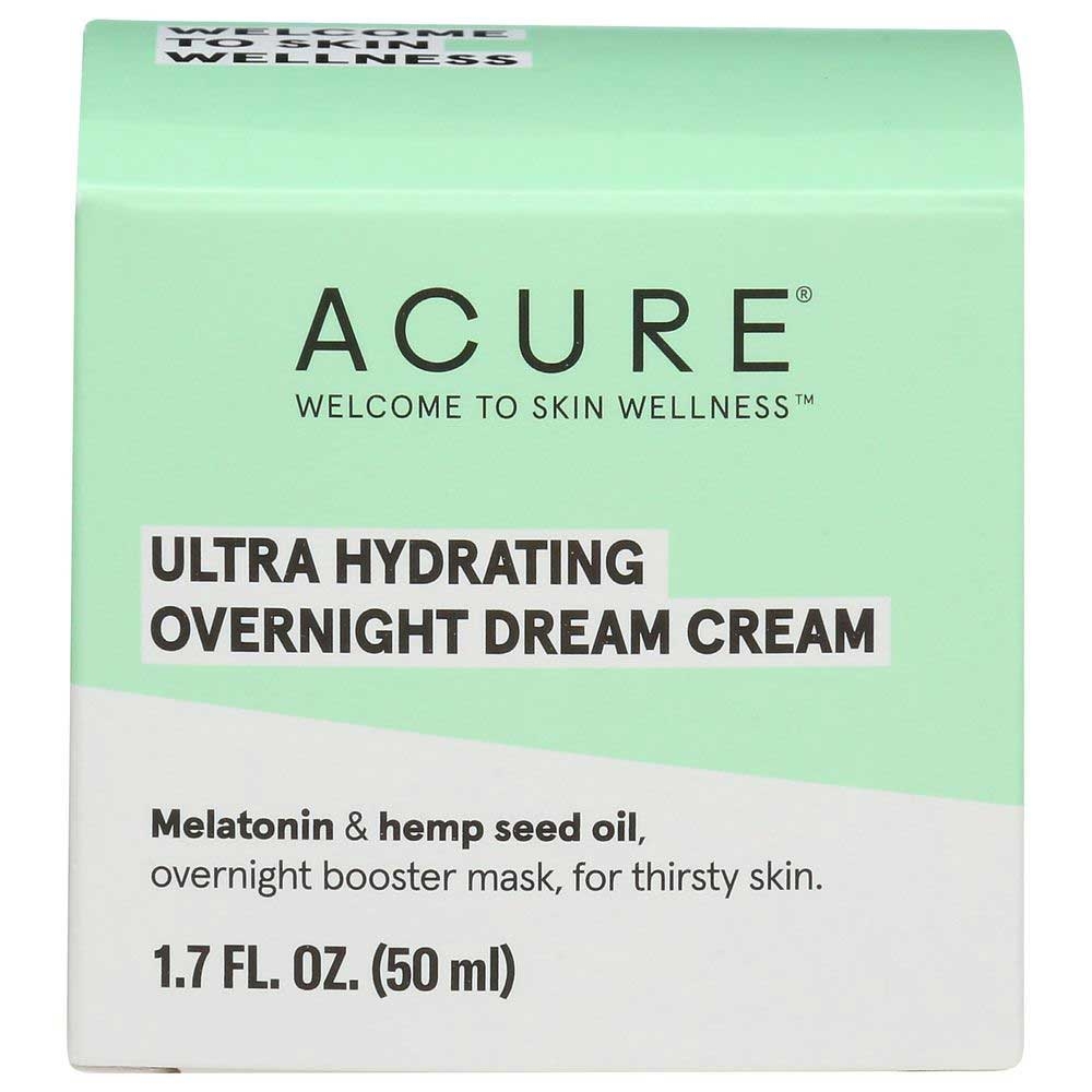 Acure Ultra Hydrating Overnight Dream Cream, 1.7 Fluid Ounce