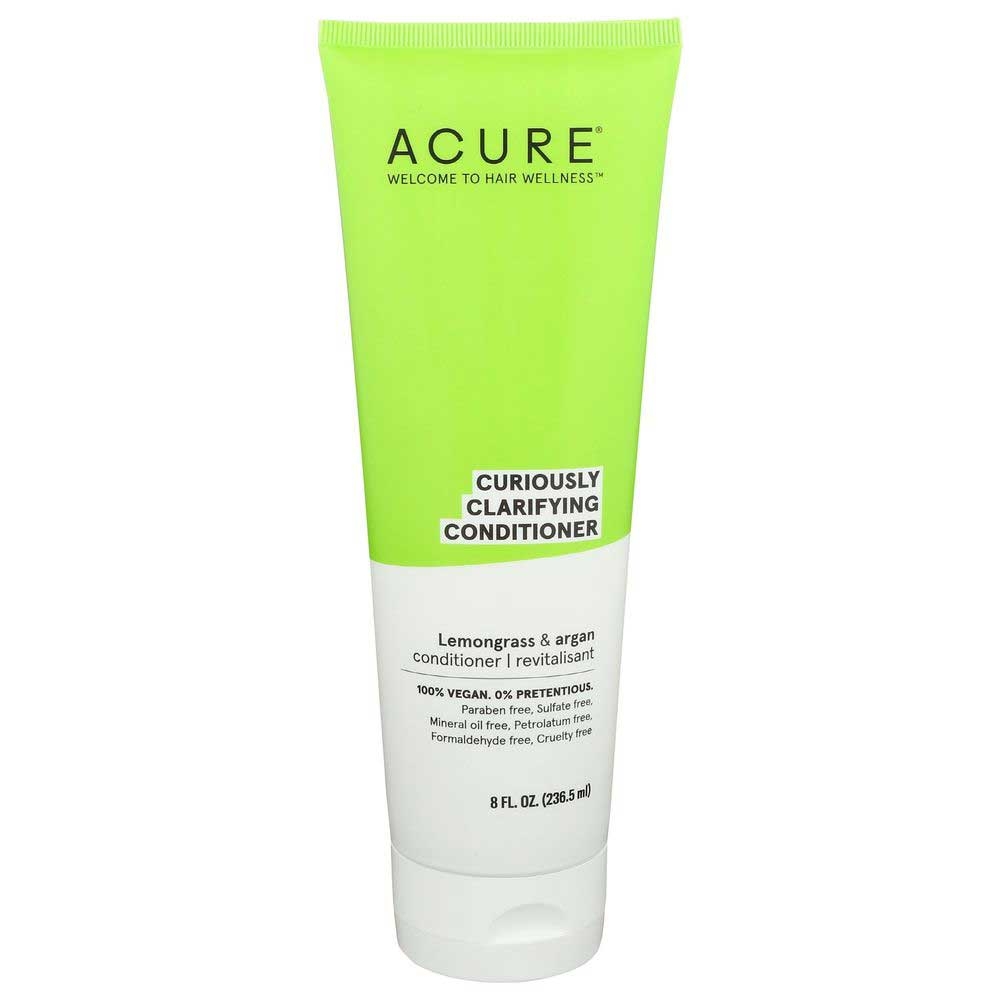 Acure Lemongrass and Argan Curiously Clarifying Conditioner, 8 Fluid Ounce