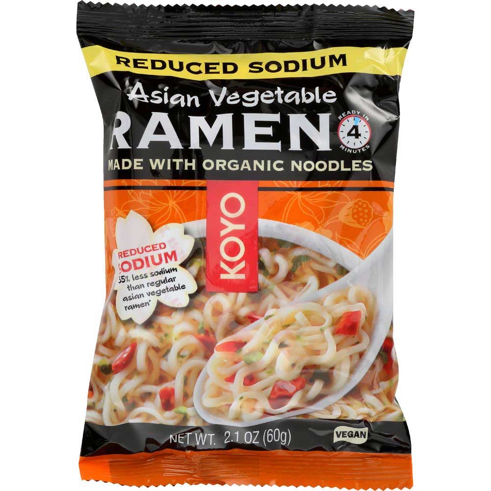 Koyo Foods Organic Asian Vegetable Ramen Noodles, 2.1 Ounce -- 12 per case.