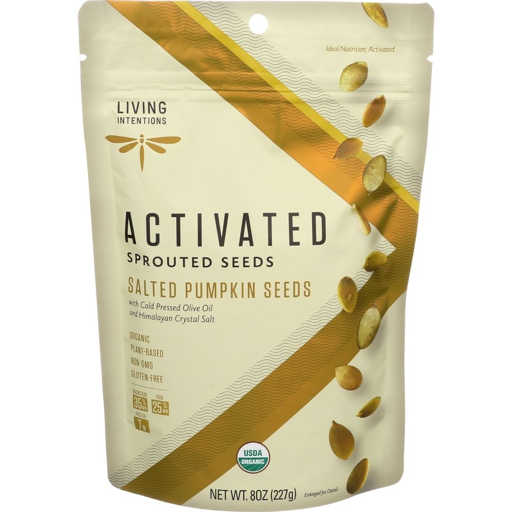 Living Intentions Organic Sprouted Pumpkin Seeds, 8 Ounce -- 6 per case