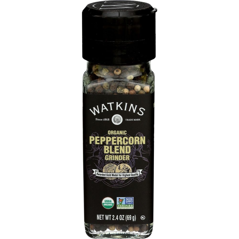 Watkins Organic Peppercorn Blend, 2.4 Ounce -- 3 per case