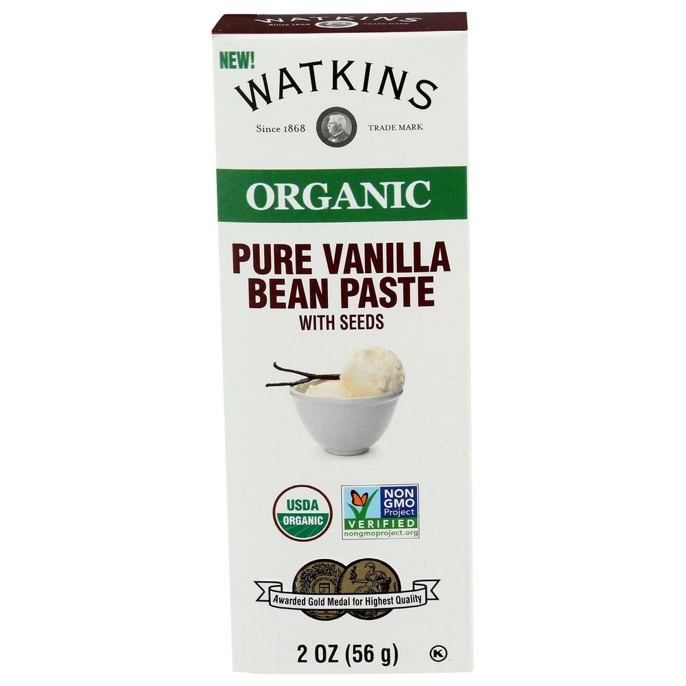 Watkins Organic Pure Vanilla Bean Paste, 2 Fluid Ounce -- 12 per case