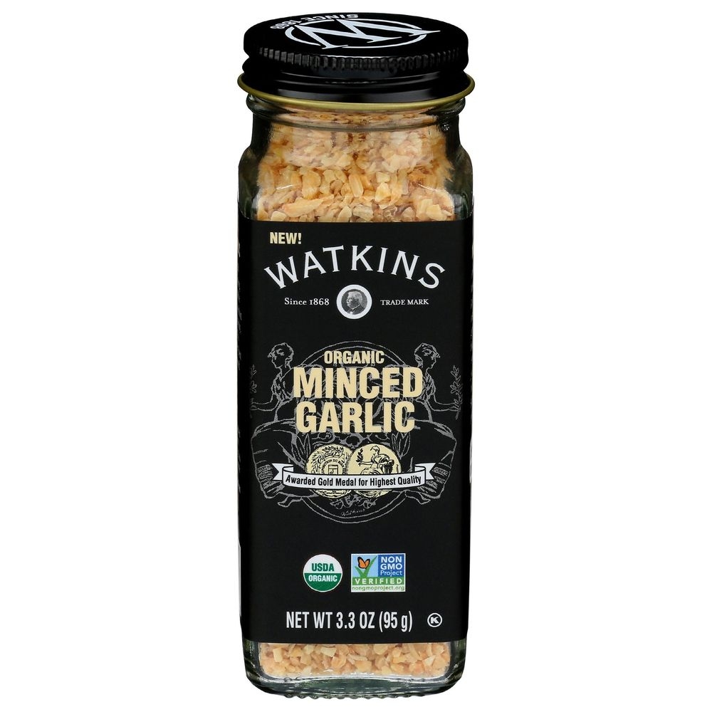 Watkins Organic Minced Garlic, 3.3 Ounce -- 3 per case