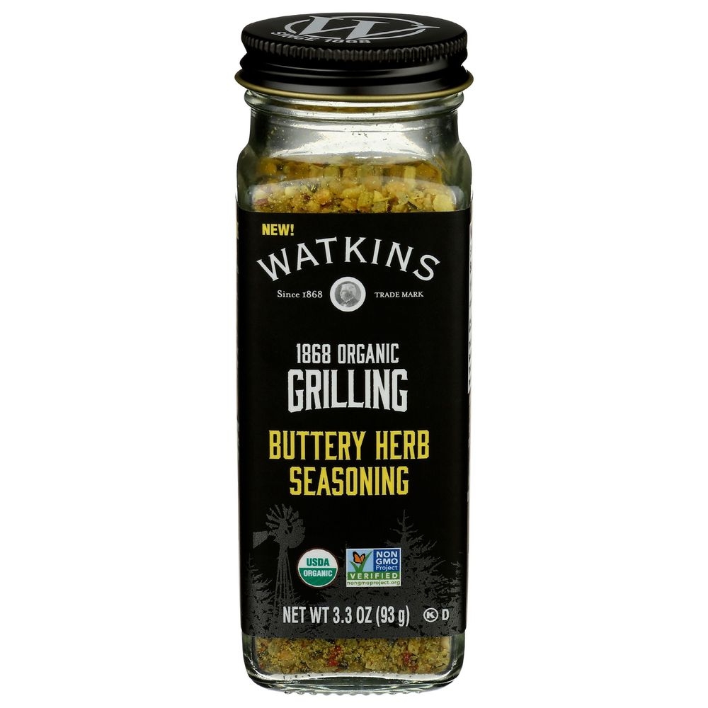 Watkins Organic Grilling Butter Herb Seasoning, 3.3 Ounce -- 3 per case