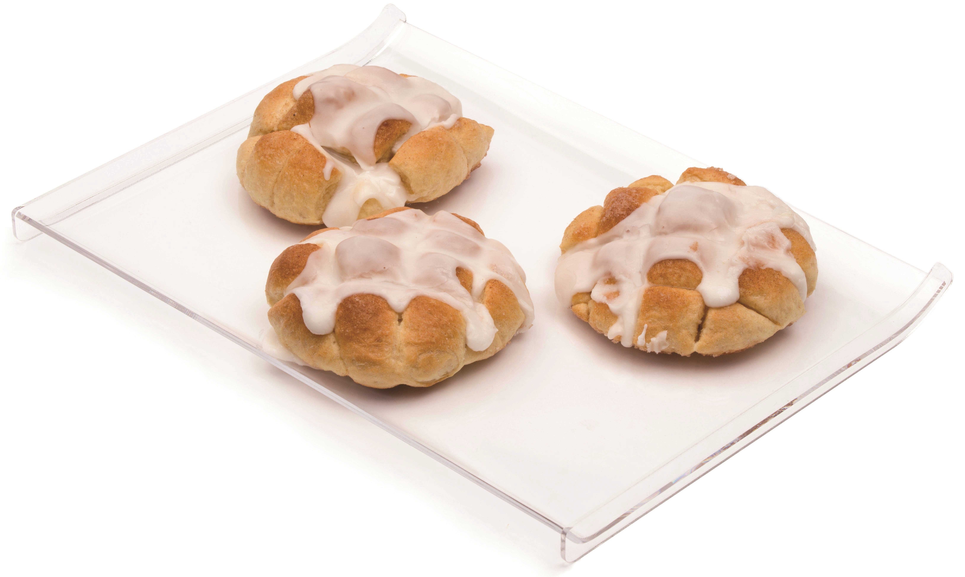 Rosseto Clear Acrylic Bakery 3 Piece Tray Set, 14.5 x 10.5 x 0.88 inch -- 1 set