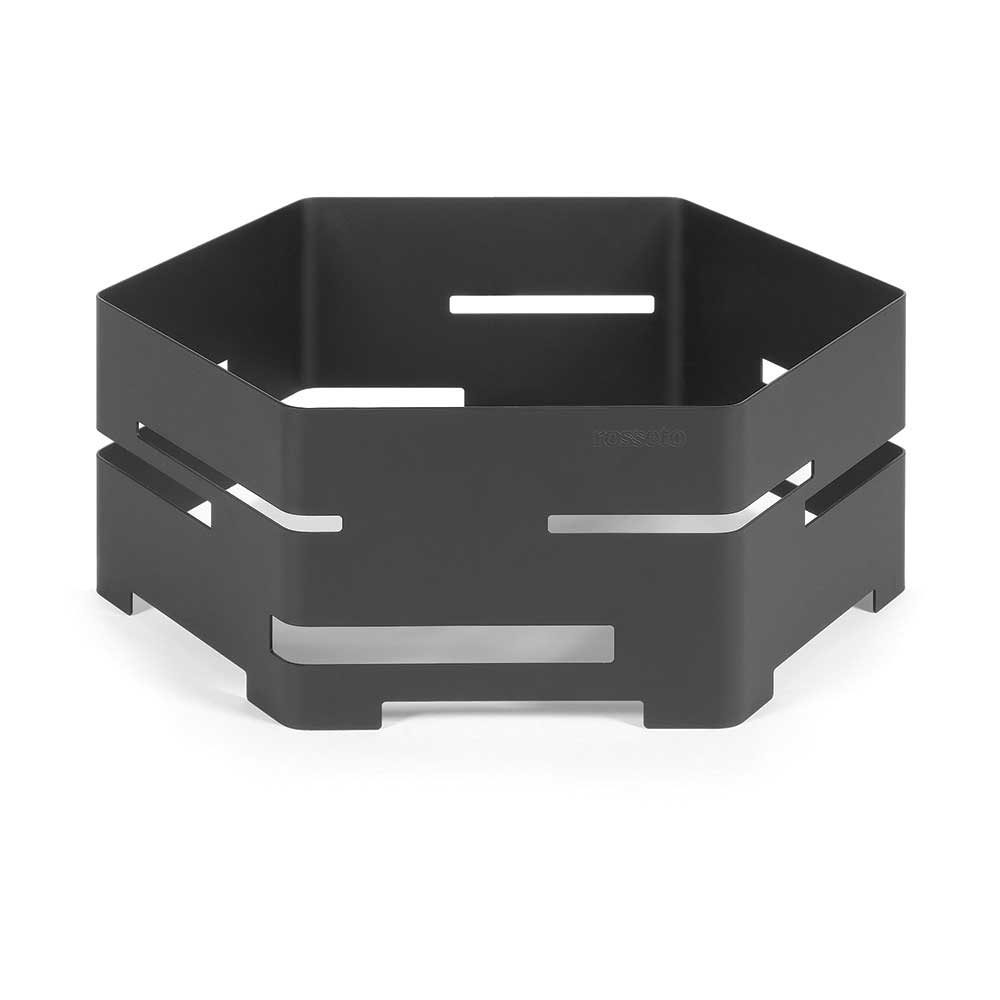 Rosseto Honeycomb Large Black Matte Riser, 17.75 x 15.5 x 7 inch