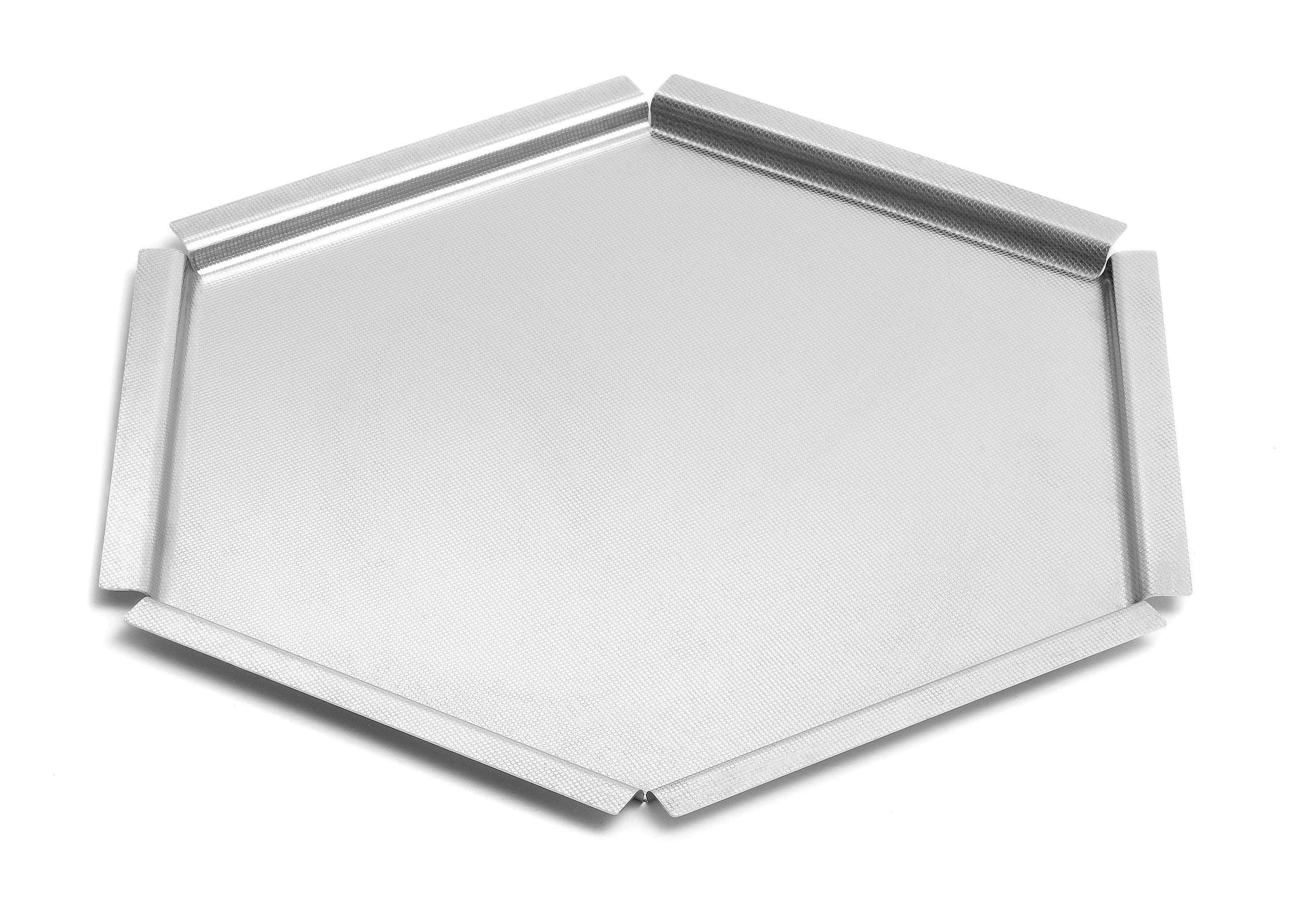 Rosseto Honeycomb Large Textured Stainless Steel Tray for Riser, 18 x 16 x 0.38 inch