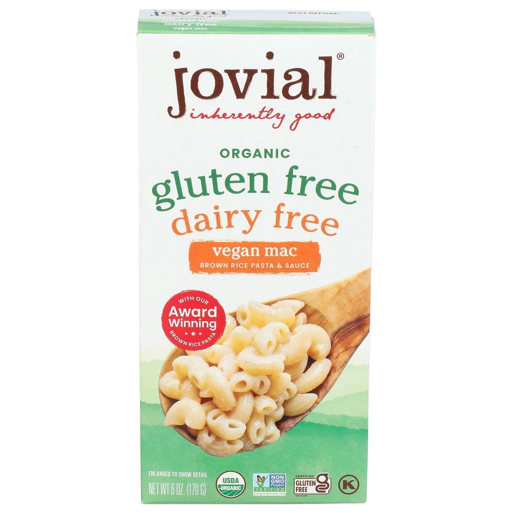Jovial Organic Gluten Free Vegan Mac, 6 Ounce -- 12 per case