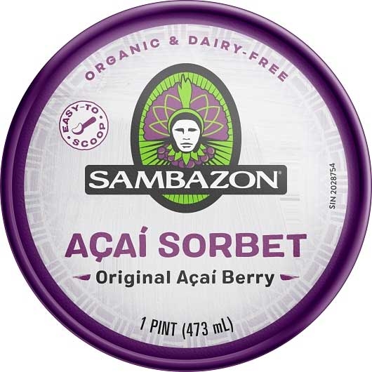Sambazon Sorbet Original Pint, 16 Fluid Ounce -- 8 Per Case