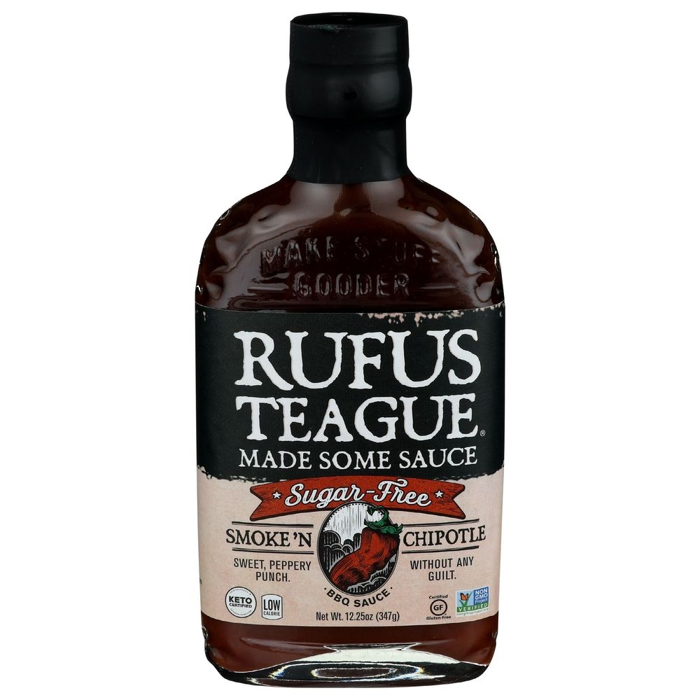 Rufus Teague Smoke N Chipotle Sugar Free BBQ Sauce, 12.25 Ounce -- 6 per case