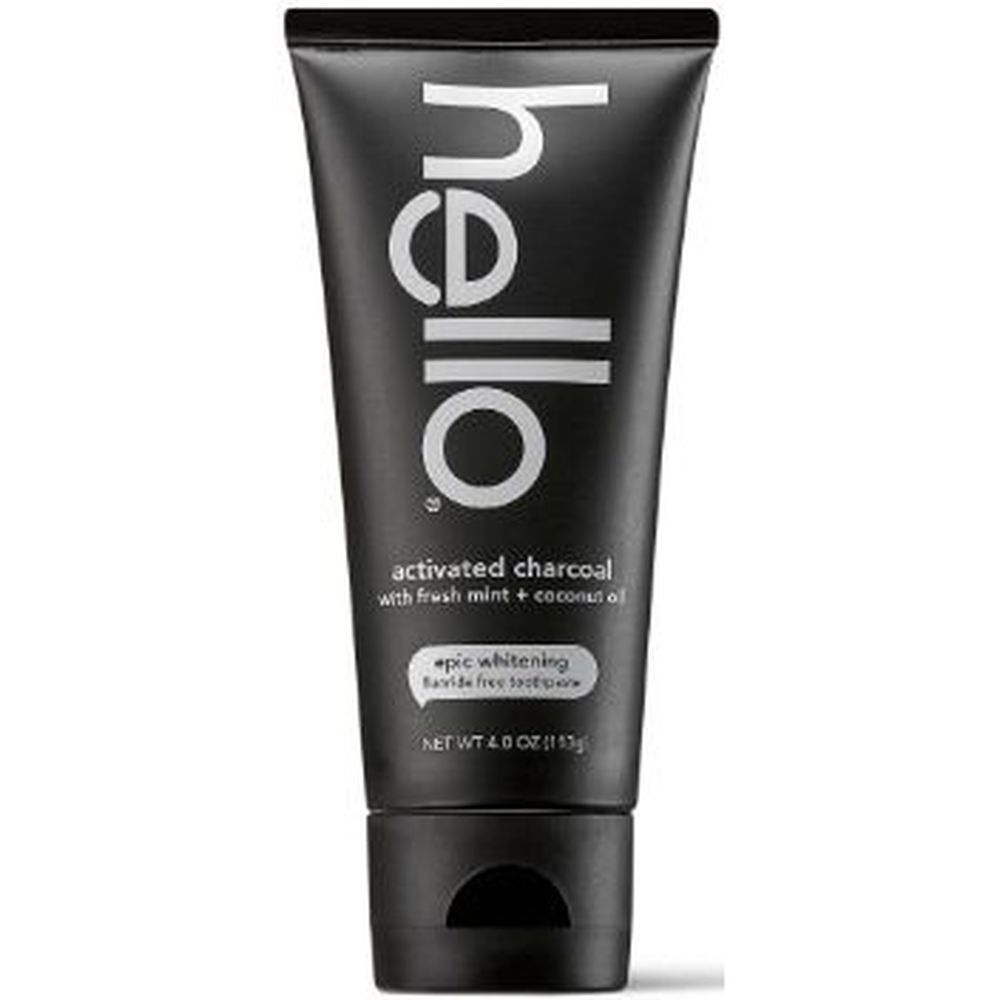 Hello Activated Charcoal Fluoride Free Toothpaste, 4 Ounce -- 6 per case