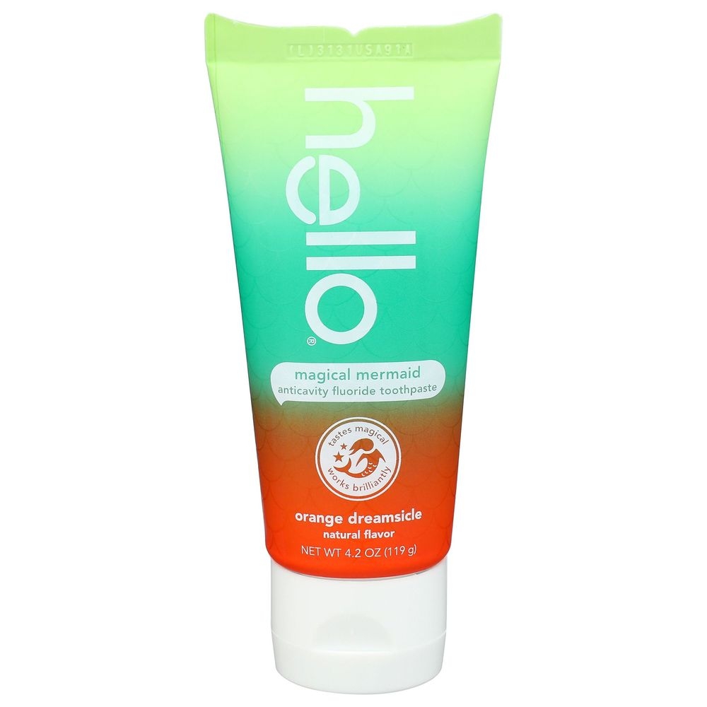Hello Kids Magical Mermaid Fluoride Toothpaste, 4.2 Ounce