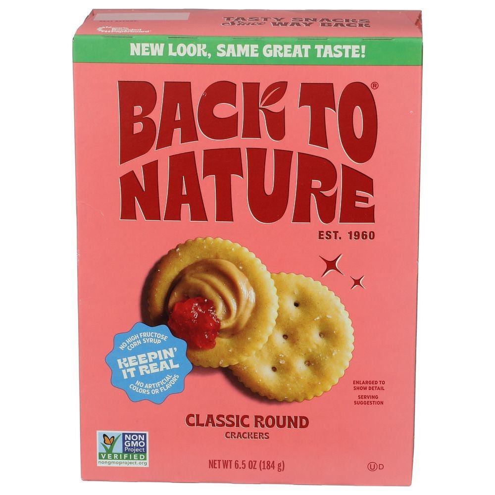 Back to Nature Classic Round Crackers, 6.5 Ounce -- 6 per case