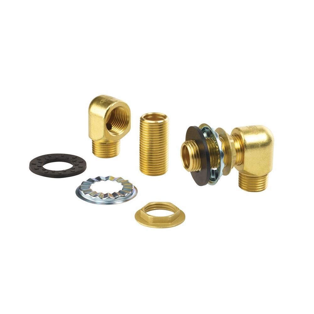 Krowne Royal Series Heavy Duty Wall Mounting Kit for Wall Mount Faucets and Pre-Rinse Units