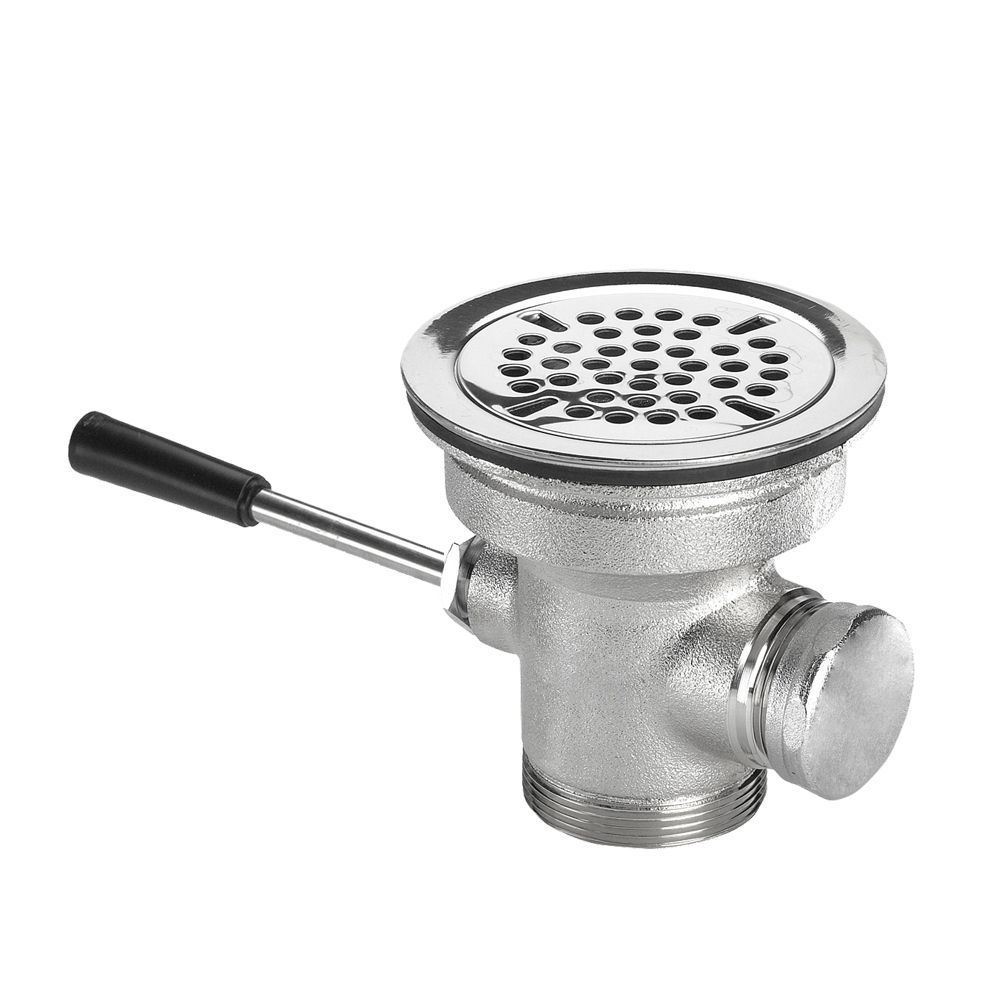 Krowne 3 .5 inch Lever Handles Waste Drain with Short Handle and 1 1/4 inch Overflow Outlet