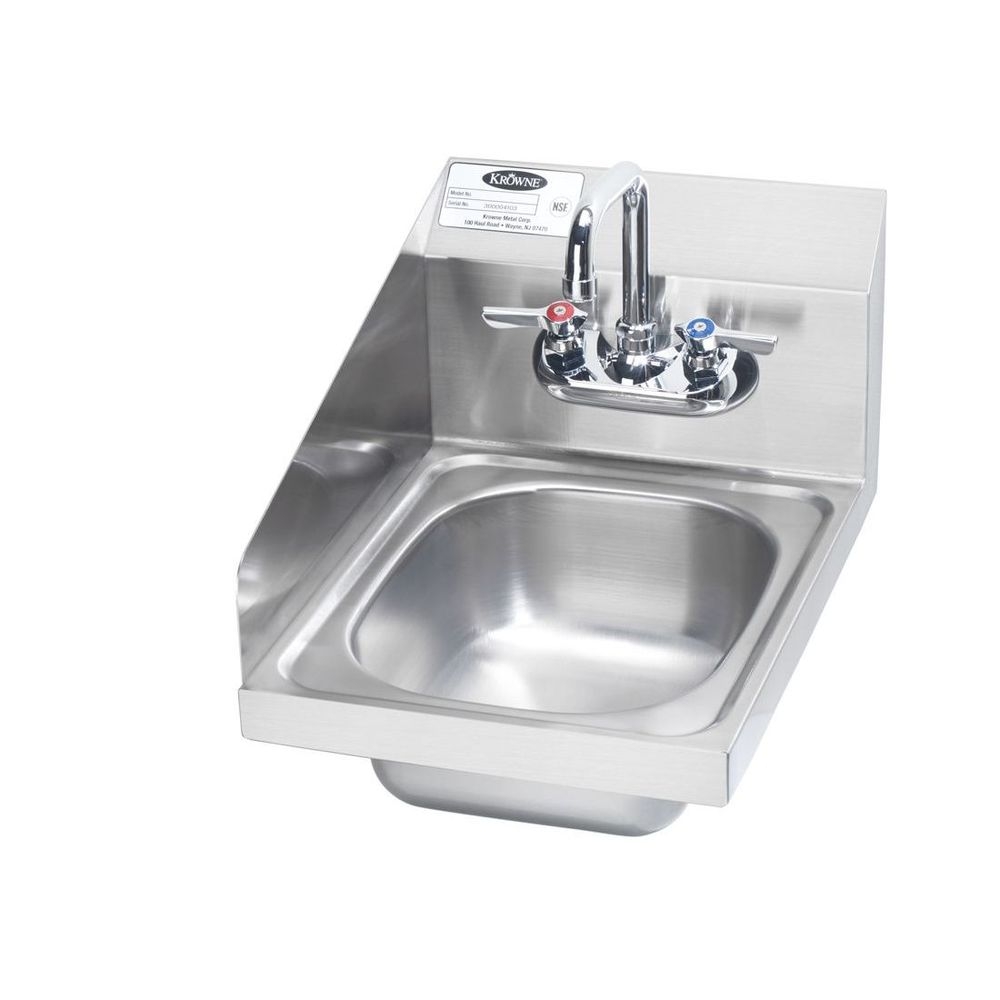 Krowne Hand Sink with Left Side Splash, 12 x 14 1/4 x 13 inch